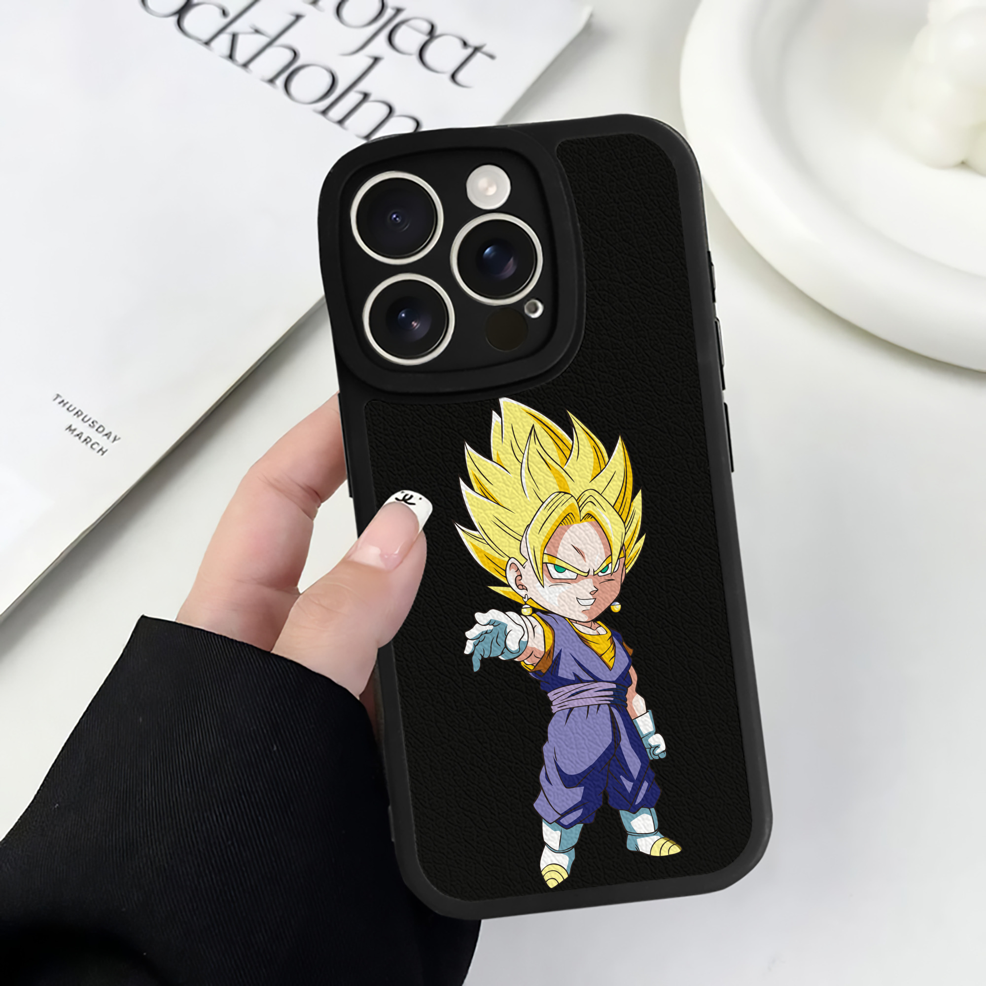 （画像用） ドラゴンボール ベジット DRAGON BALL Vegetto 【iPhone 16シリーズ対応】シリコンスマホケース（レザー調） 材質：シリコン